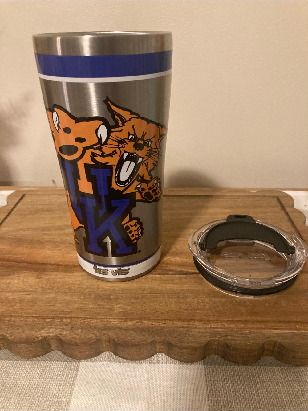 tervis Kentucky Wildcats Stainless Travel Tumbler with Clear Lid